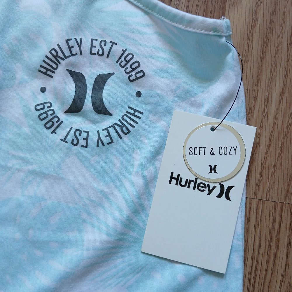 Hurley Women's Light Blue Floral Pattern Sleepwear Set - Picture 2 of 12